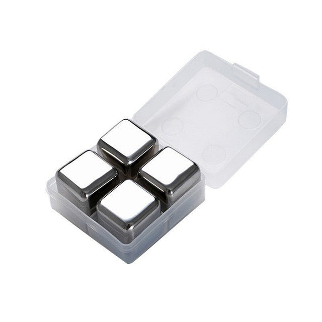 4 Stainless Steel Ice Cubes - Yorkn Inc✅