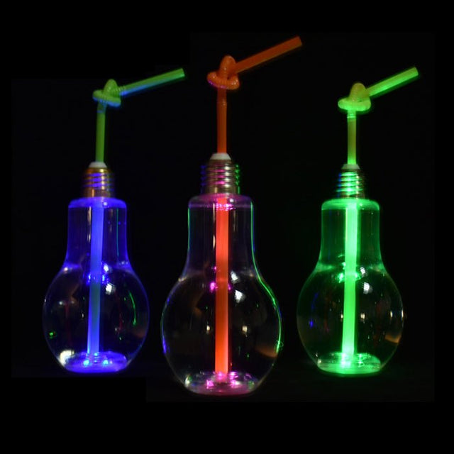 400ml Light Bulb Cup With Straw - Yorkn Inc✅