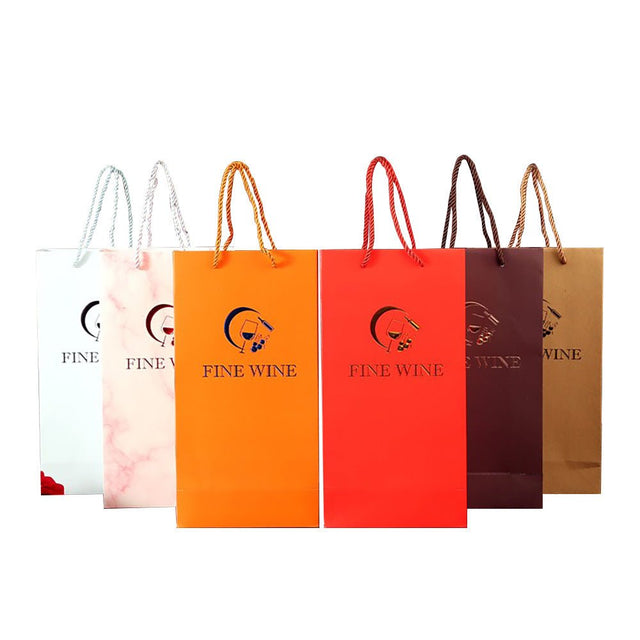 4.5x13 Inch Paper Wine Bag - Yorkn Inc✅