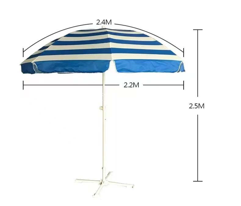 48 Inch Full Color Digital Print Beach Umbrella Including Base - Yorkn Inc✅