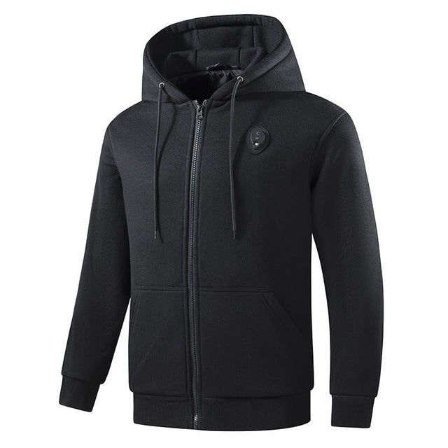 5 Zone Heating Zipper Hoodie With Lighting - Yorkn Inc✅