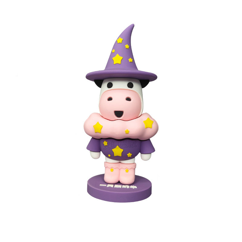Bobblehead Figurine With Business Card Holder Base