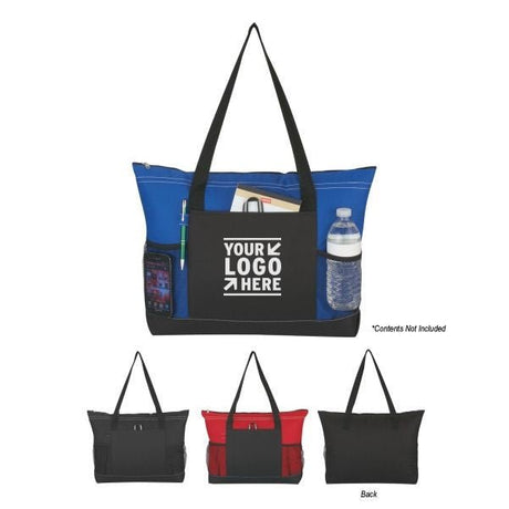 600 D Polyester Zippered Tote - Yorkn Inc✅