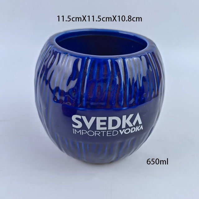 650ml Ceramic Hawaiian Wine Glass - Yorkn Inc✅