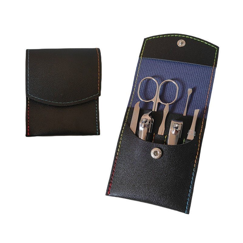 7 Pieces Black Manicure Set W/ Pu Case - Yorkn Inc✅