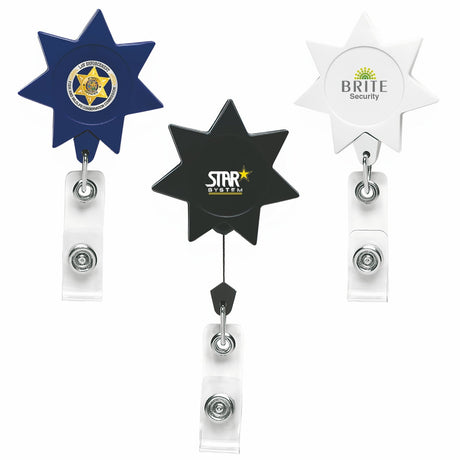 7 Point Star Retractable Badge Reel - Yorkn Inc✅