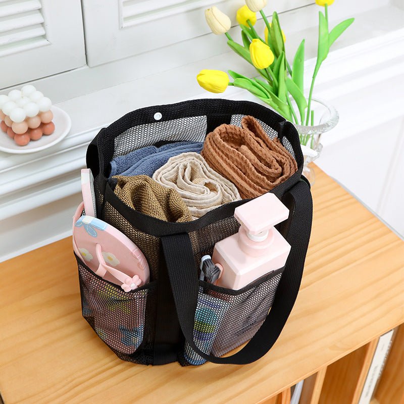 8 Pockets Beach Mesh Tote Bag - Yorkn Inc✅