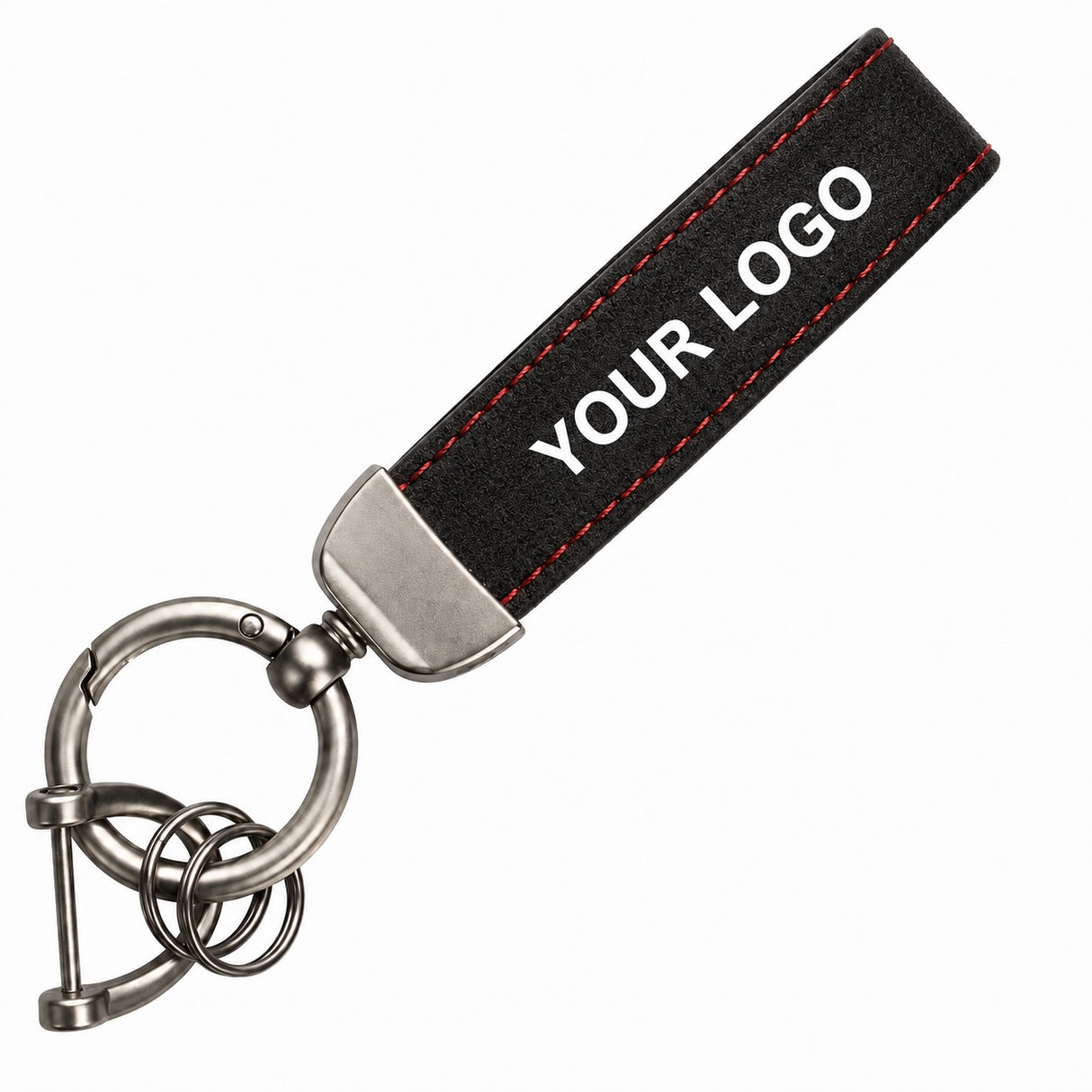 Custom Suede Keychain