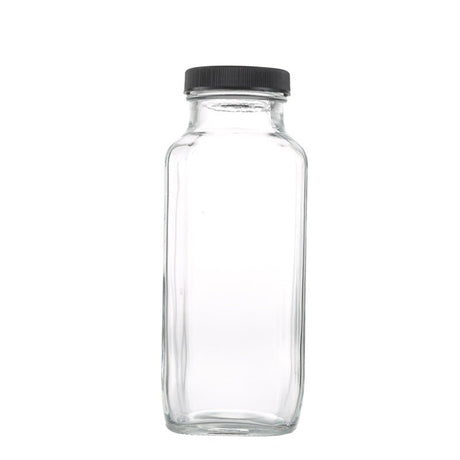8oz Clear Glass Bottle - Yorkn Inc✅