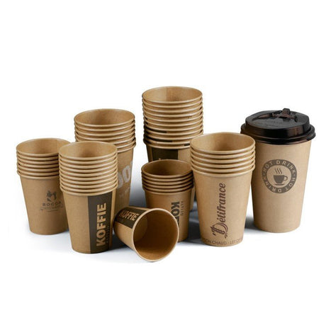 8oz Disposable Coffee Cup With Lid - Yorkn Inc✅