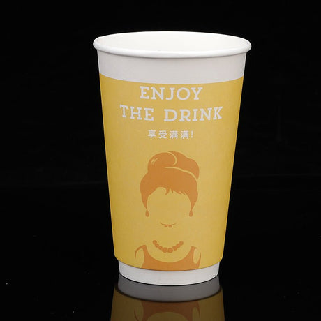 8oz Double Layer Coffee Cups With Lid - Yorkn Inc✅