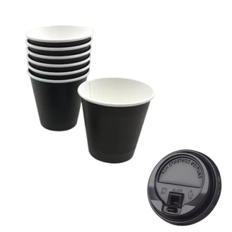 8oz Paper Cup With Lid - Yorkn Inc✅