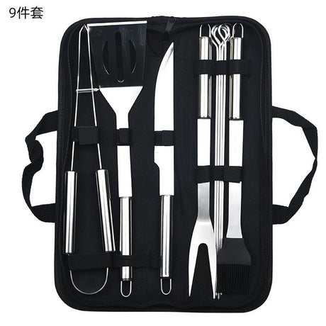 9 Pieces Barbecue Tool Set - Yorkn Inc✅