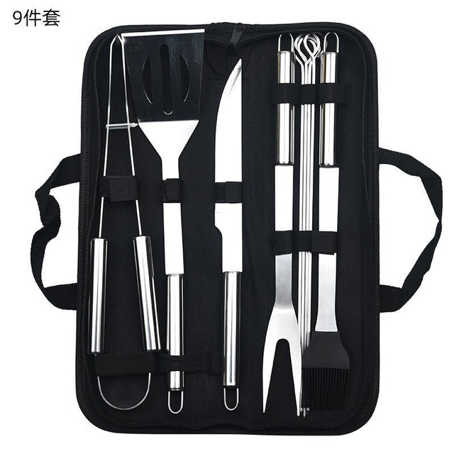 9 Pieces Barbecue Tool Set - Yorkn Inc✅