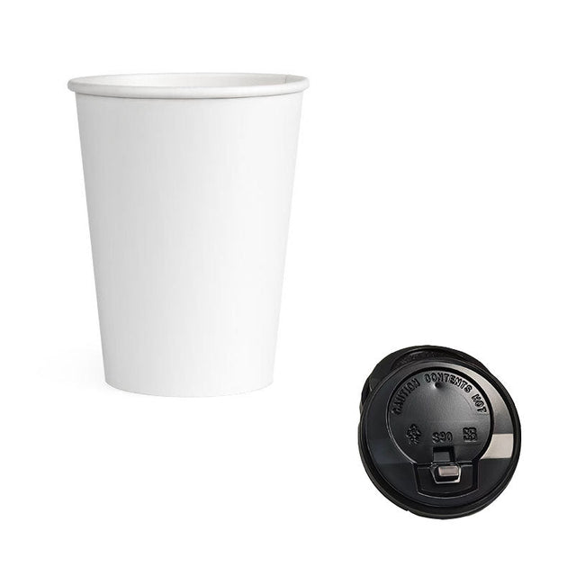 9oz Disposable Paper Cup With Lid - Yorkn Inc✅