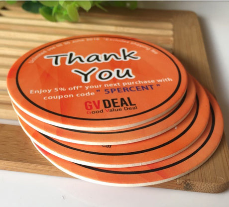 Absorbent Paper Coaster - Yorkn Inc✅