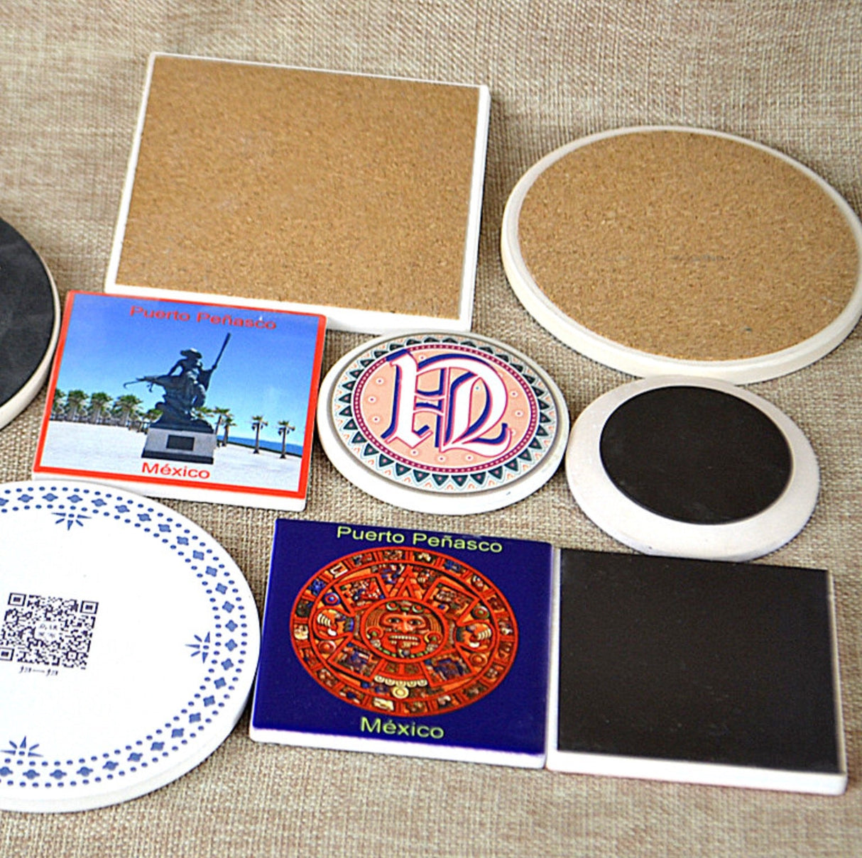 Absorbent Round Ceramic Stone Coaster - Yorkn Inc✅