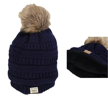 Acrylic Beanie With Woven Label Logo - Yorkn Inc✅