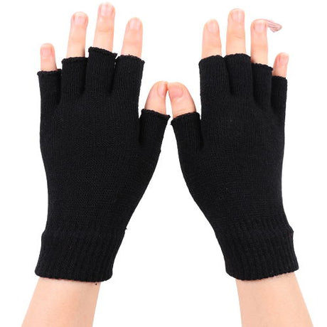 Acrylic Half Finger Fingerless Gloves - Yorkn Inc✅