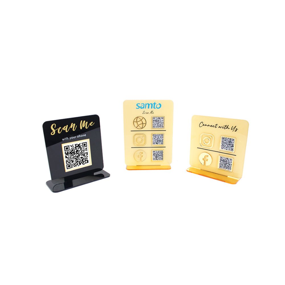 Acrylic Qr Code Display Stand - Yorkn Inc✅