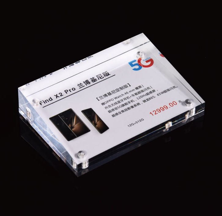 Acrylic Strong Magnetic Display Card - Yorkn Inc✅