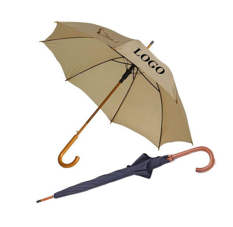 Auto Open Wooden Hook Handle Umbrella - Yorkn Inc✅