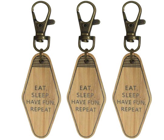Bamboo Motel Style Keychain - Yorkn Inc✅
