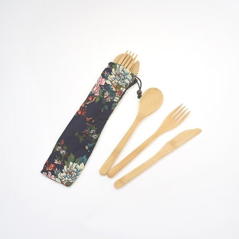 Bamboo Utensil Set - Yorkn Inc✅
