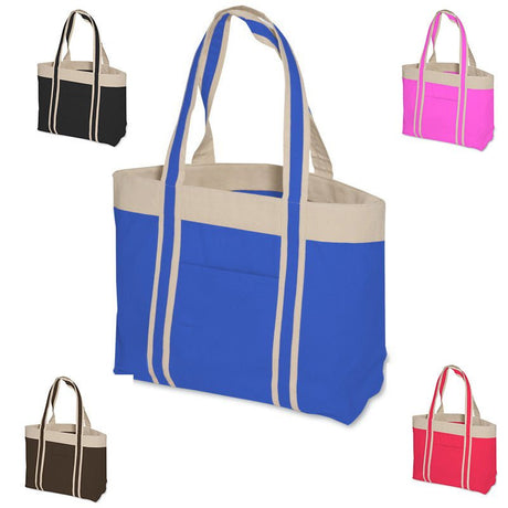 Beach Cotton Canvas Tote Bag - Yorkn Inc✅