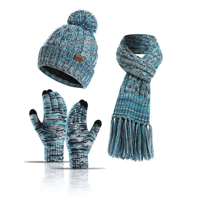 Beanie Hat Scarf Gloves Suit - Yorkn Inc✅
