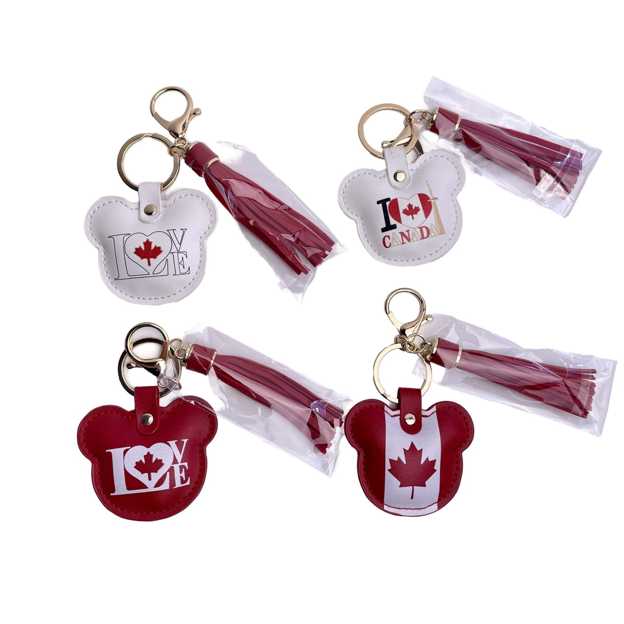 Bear Shaped Leather Keychain - Yorkn Inc✅