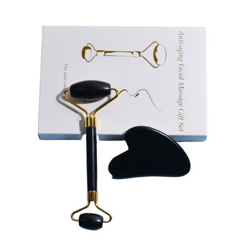 Black Face Roller And Gua Sha - Yorkn Inc✅