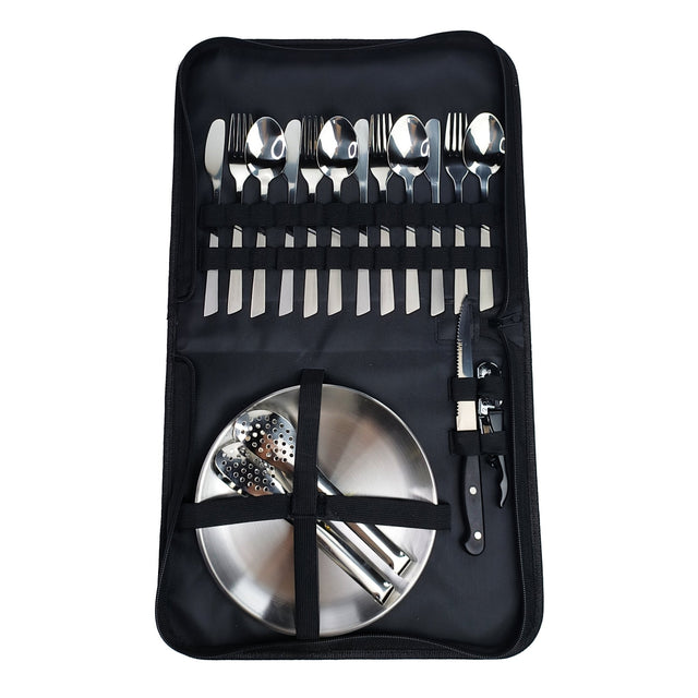 Camping Silverware Set With Case - Yorkn Inc✅
