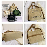 Canvas Backpack Hand Bag And Shoulder Bag - Yorkn Inc✅