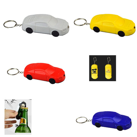 Car Shaped Led Light Bottle Opener Key Chain - Yorkn Inc✅