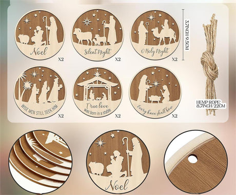 Christmas Nativity Scene Ornaments Kit - Yorkn Inc✅