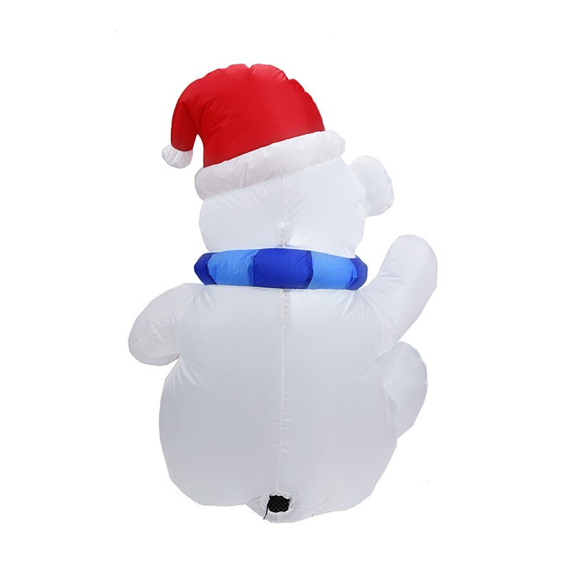 Christmas Self Inflatable Polar Bear - Yorkn Inc✅