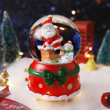 Christmas Snow Globe With Light And Music - Yorkn Inc✅