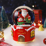 Christmas Snow Globe With Light And Music - Yorkn Inc✅