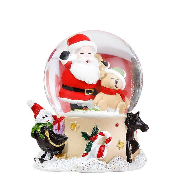 Christmas Snow Globe With Lights - Yorkn Inc✅