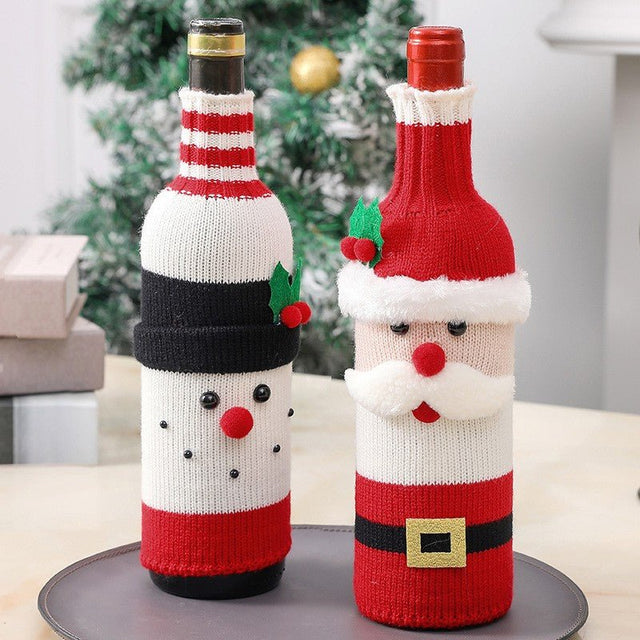 Christmas Wine Bottle Cover - Yorkn Inc✅