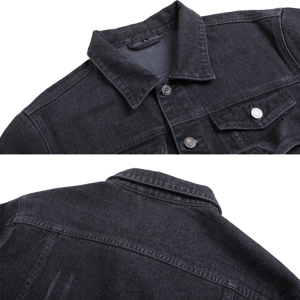 Classic Collared Denim Jacket - Yorkn Inc✅