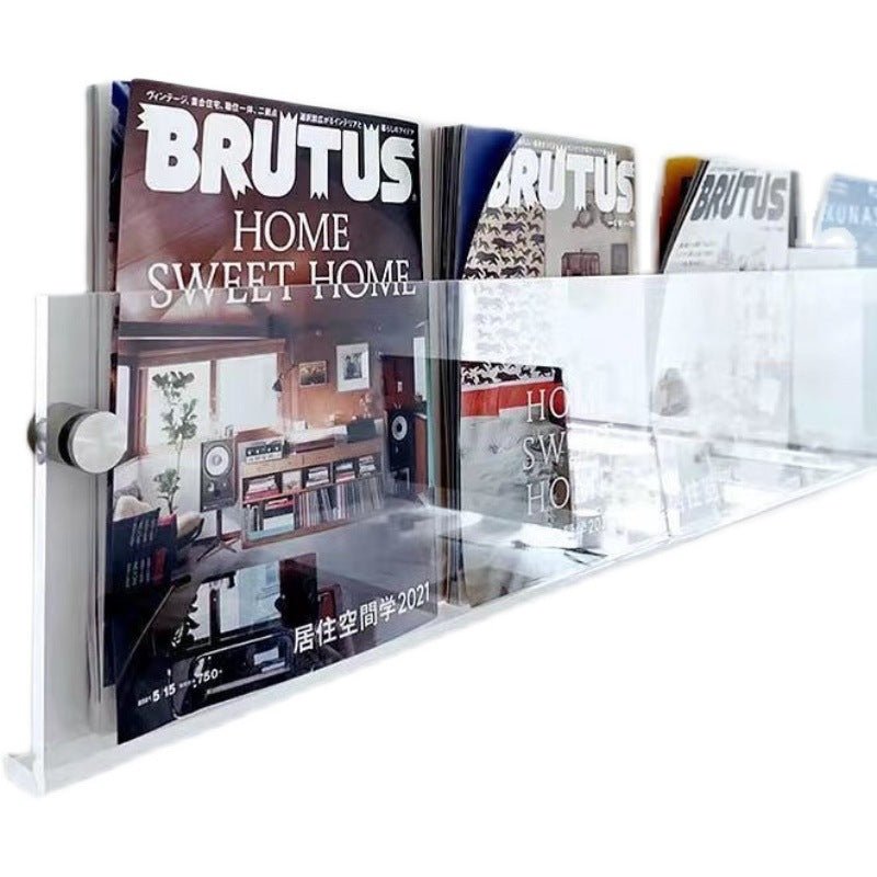 Clear Acrylic Wall Mount Magazine Rack - Yorkn Inc✅