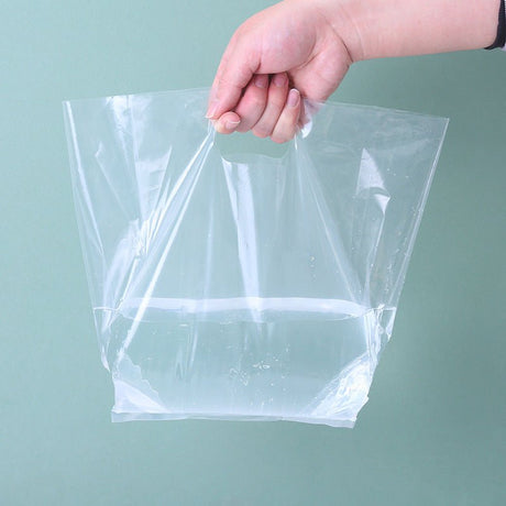 Clear Merchandise Bag With Die Cut Handle - Yorkn Inc✅