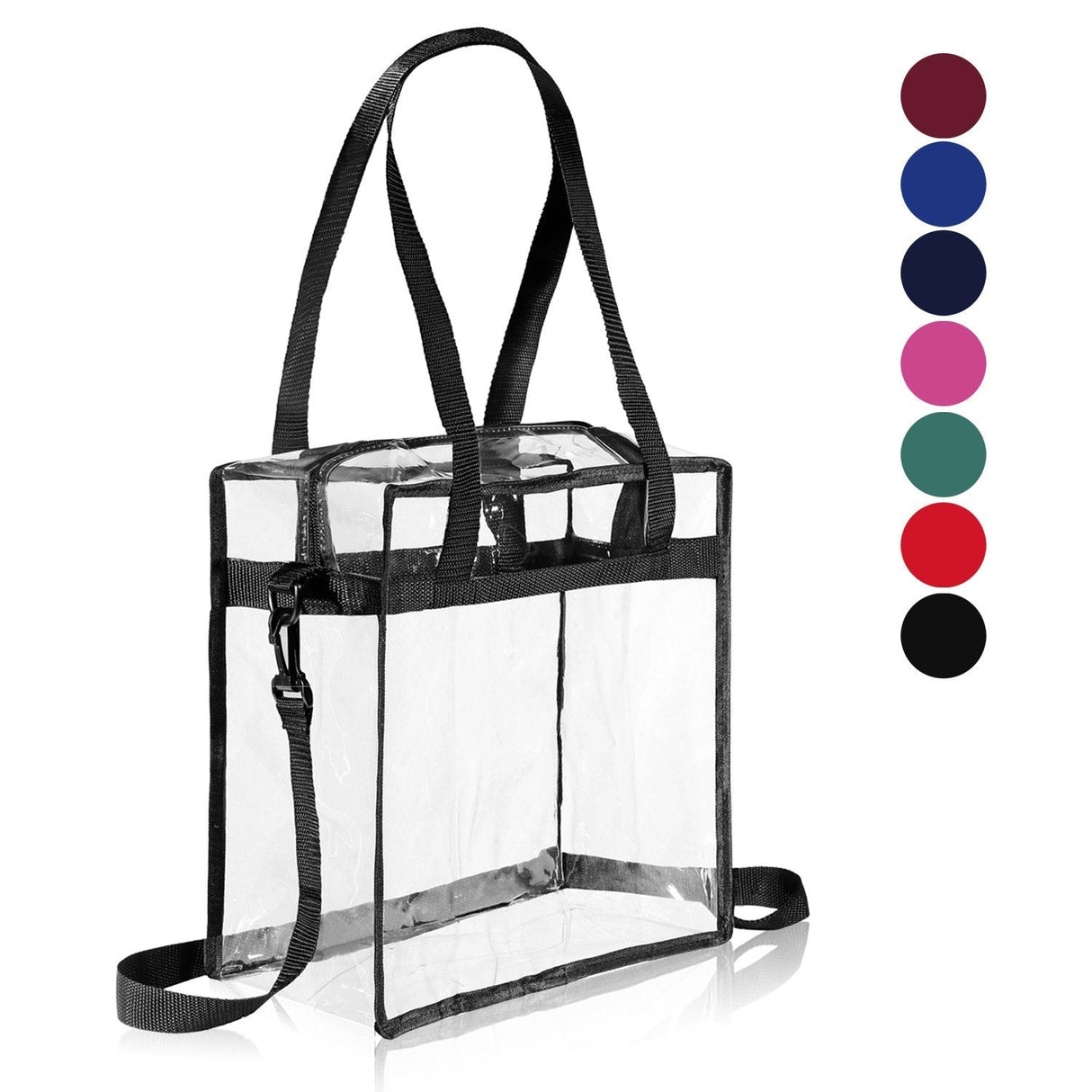 Clear Pvc Tote With Shoulder Straps - Yorkn Inc✅