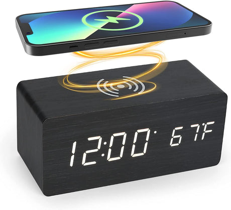 Clock With Wireless Charger - Yorkn Inc✅
