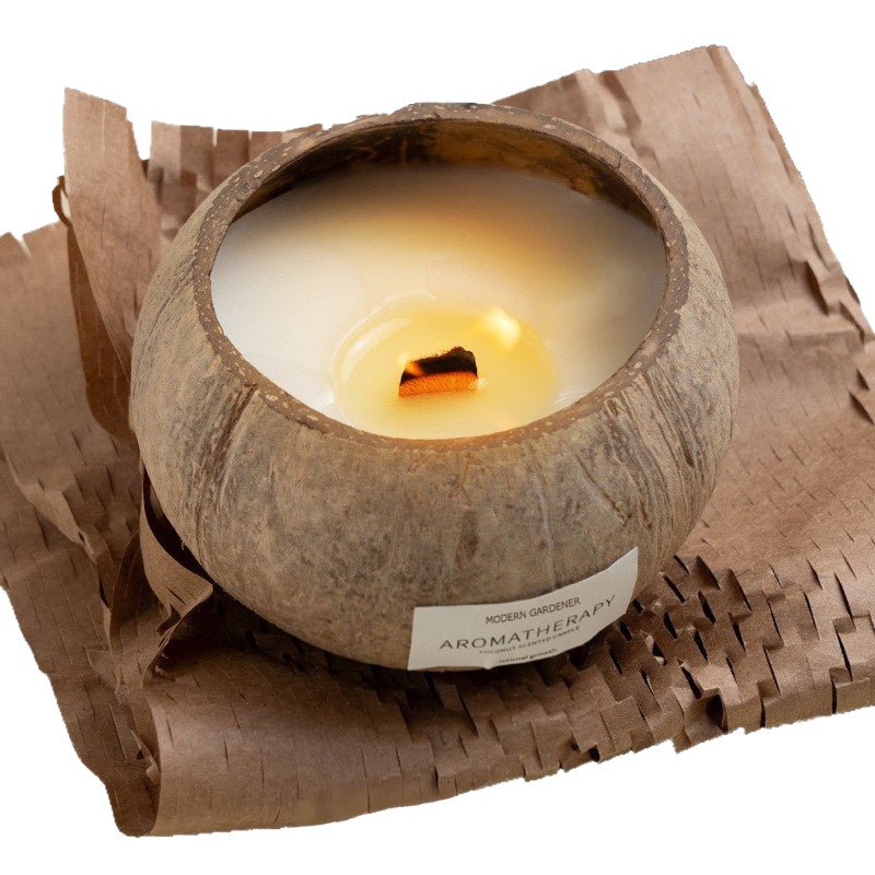 Coconut Shell Aromatherapy Scented Candle - Yorkn Inc✅