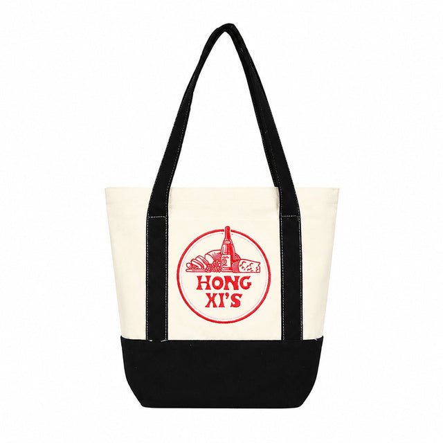 Colorblock Polyester Canvas Tote Bag - Yorkn Inc✅
