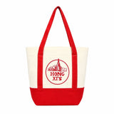 Colorblock Polyester Canvas Tote Bag - Yorkn Inc✅