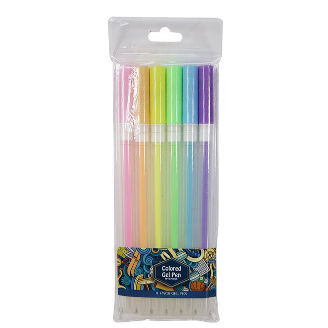 Colored Gel Pen Set Of 6pcs - Yorkn Inc✅